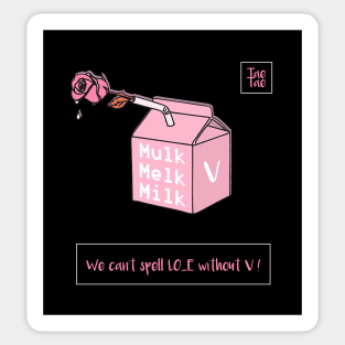 (Limited Edition) BTS V : Mulk, Melk, Milk Sticker